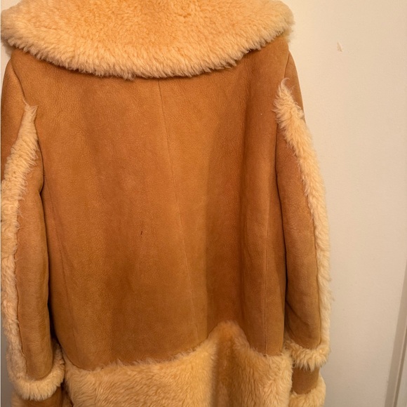 Coach Tan Teddy Jacket with Cream Details - Picture 6 of 10